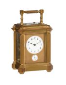A FINE FRENCH GRANDE-SONNERIE STRIKING AND REPEATING CARRIAGE CLOCK WITH ALARM