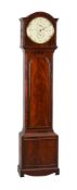 A REGENCY MAHOGANY PRECISION LONGCASE TIMEPIECE