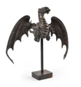 AN ITALIAN BRONZE CHIMERA ON A STAND, 19TH CENTURY