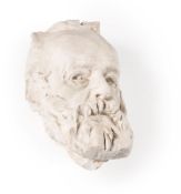 AFTER AUGUSTE RODIN (FRENCH, 1840-1917), A PLASTER CAST OF VICTOR HUGO, MID/LATE 20TH CENTURY