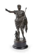 AFTER THE ANTIQUE, AN ITALIAN BRONZE FIGURE OF AUGUSTUS OF PRIMA PORTA, LATE 19TH CENTURY