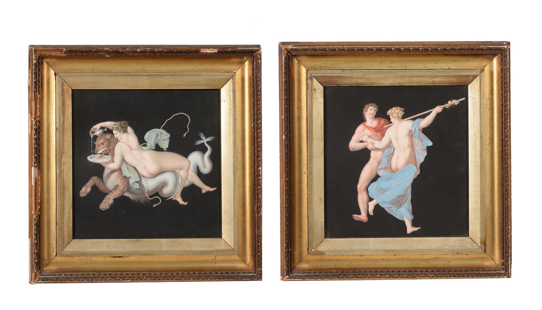 ATTRIBUTED TO THE WORKSHOP OF MICHELANGELO MAESTRI (ITALIAN D. 1812), A PAIR OF GRAND TOUR GOUACHES