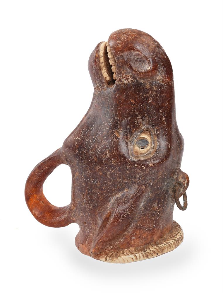 A COMPOSITE CRUSHED AMBER CAST OF A HORSE HEAD RHYTON, 19TH CENTURY - Image 2 of 4