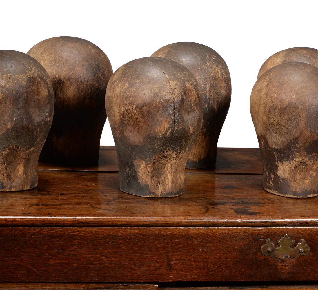 A GROUP OF TWELVE MILLINER'S HEADS, LATE 18TH/EARLY 19TH CENTURY - Image 3 of 4