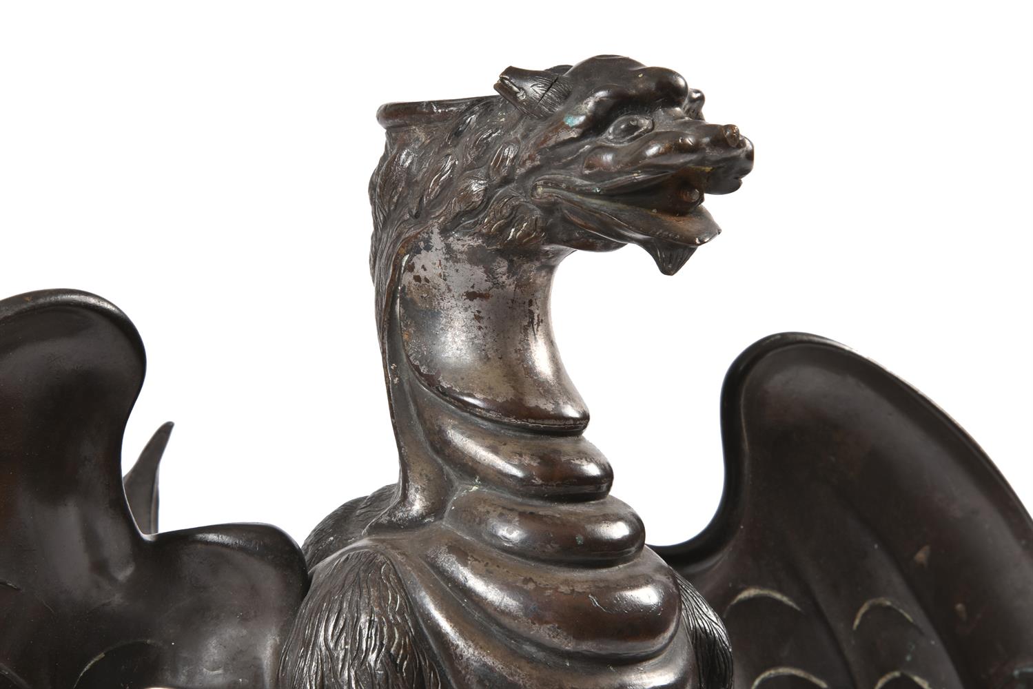 AN ITALIAN BRONZE CHIMERA ON A STAND, 19TH CENTURY - Image 2 of 3