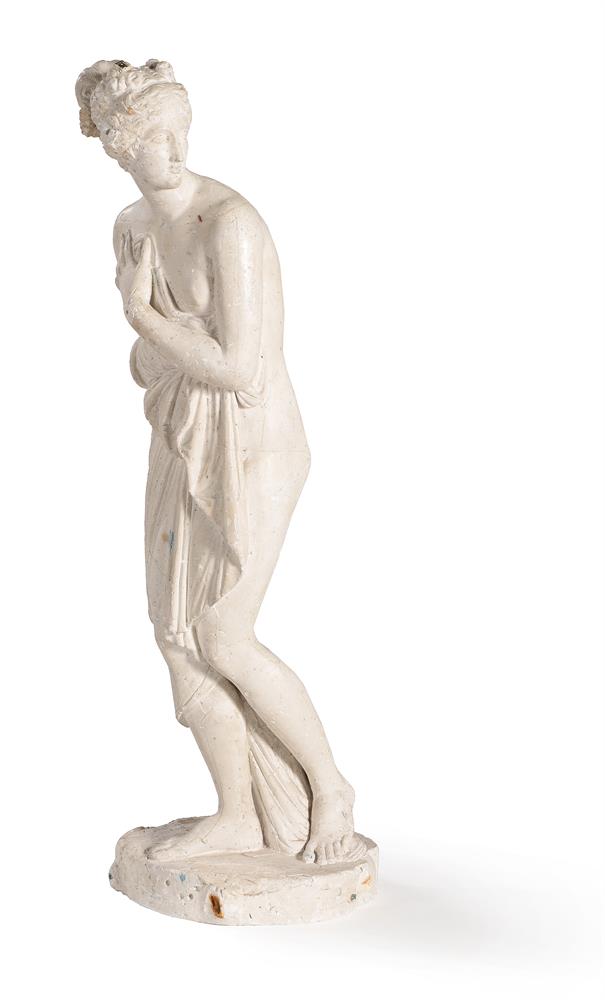 AN ITALIAN STONEMASON'S PLASTER MAQUETTE FIGURE OF APHRODITE, 19TH CENTURY