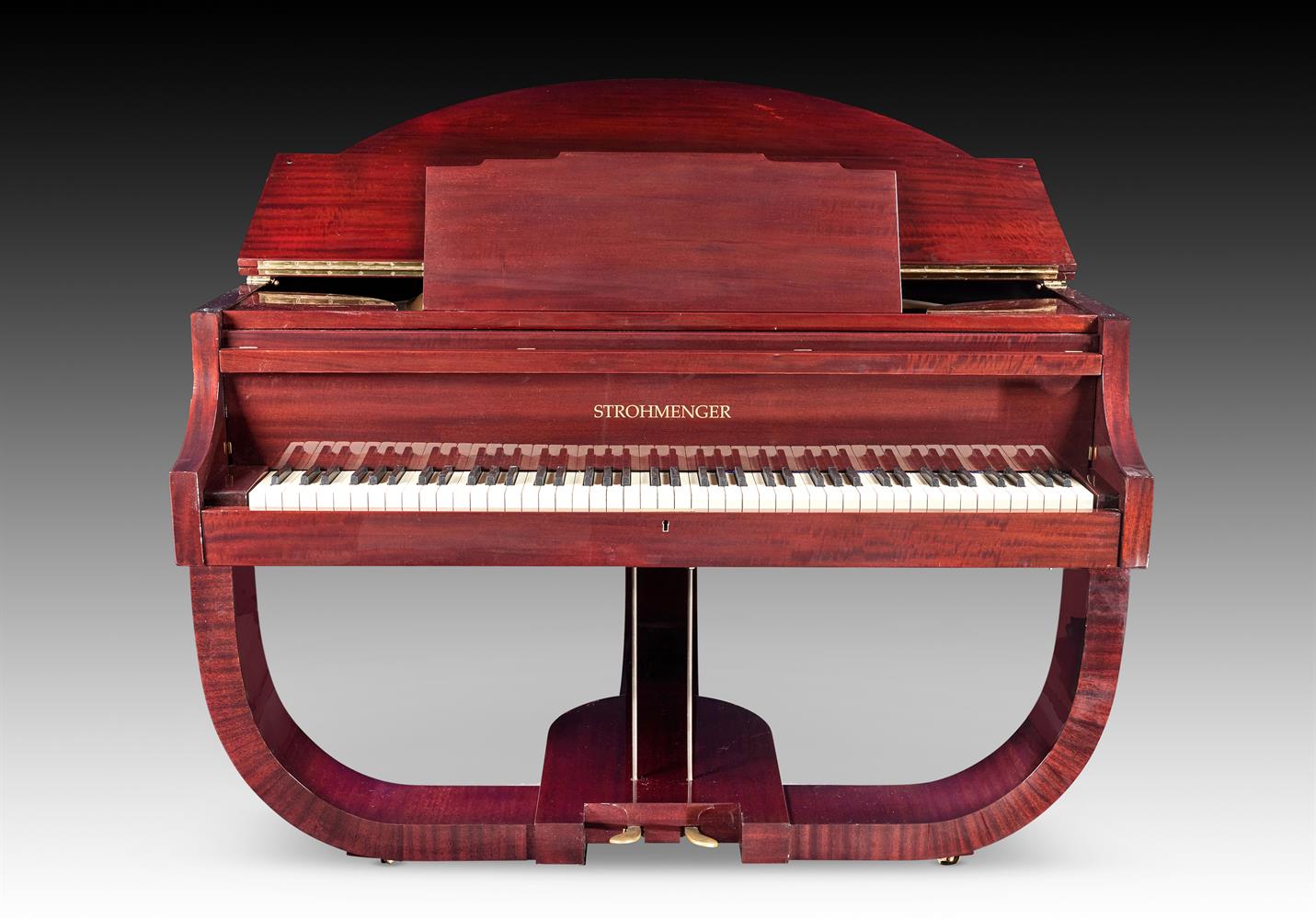 † STROHMENGER, LONDON; A 4’2” ART DECO GRAND PIANO, NUMBER 20352 CIRCA 1936 - Image 2 of 3