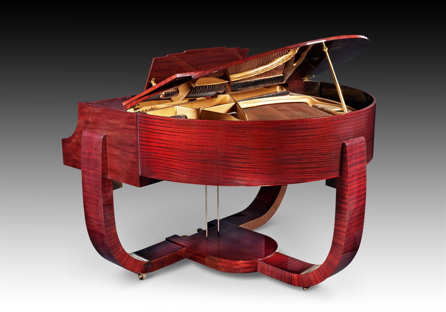 † STROHMENGER, LONDON; A 4’2” ART DECO GRAND PIANO, NUMBER 20352 CIRCA 1936 - Image 3 of 3