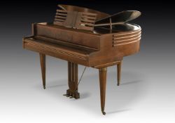 † WURLITZER, CINCINNATI; A 4’1’’ BUTTERFLY GRAND PIANO, CIRCA 1937