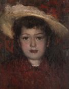 Circle of Philip Wilson Steer (British 1860-1942), Head of a young girl