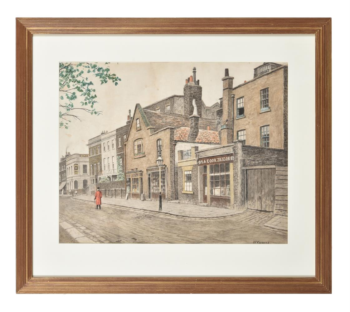 Walter Greaves (British 1846-1930), A Chelsea Pensioner outside the Kings Head - Image 2 of 3