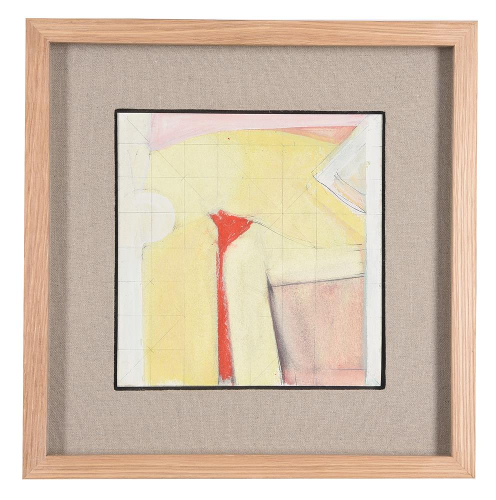 λ Adrian Heath (British 1920-1992), Untitled (Yellow and red abstract) - Image 2 of 3