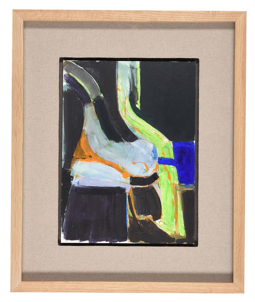 λ Adrian Heath (British 1920-1992), Untitled (black and green abstract) - Image 2 of 2