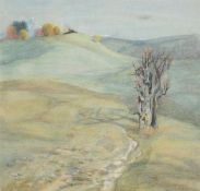 Emilie Mediz-Pelikan (Austrian 1861-1908), Landscape with tree