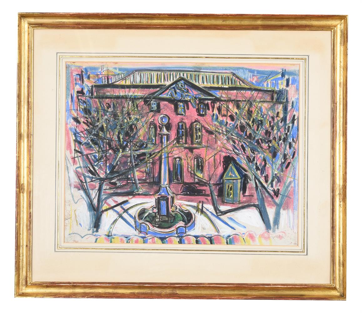 λ Jeanne Laillard (French 1897-1982), Pink town hall - Image 2 of 3