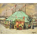 λ Celso Lagar (Spanish 1891-1966), Circus tent
