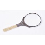 An early 20th century Chinese silver magnifying glass