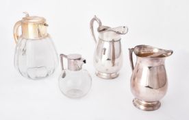 An electro-plated mounted glass jug