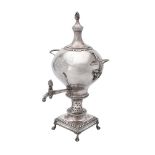 A George III silver hot water urn by David Whyte & William Holmes