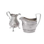 Two silver cream jugs