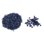 † A packet of various unmounted sapphires