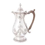 A George III silver baluster coffee Pot by Daniel Smith & Robert Sharp