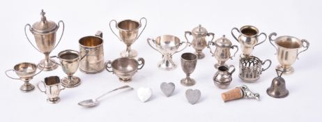 A collection of silver items