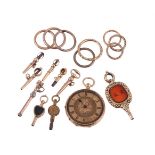 Unsigned, Gold coloured open face pocket watch, no. 99327