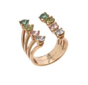 A multi gem set Dot ring by Delfina Delettrez