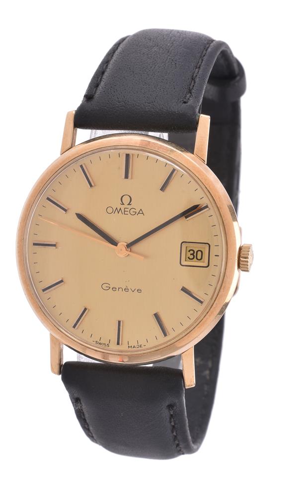 Omega, 9 carat gold wrist watch