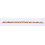 An opal line bracelet