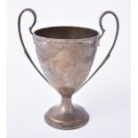 A George III silver twin handled trophy cup