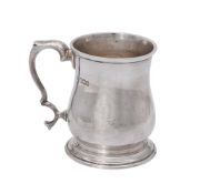 A silver baluster mug by C. S. Harris & Sons Ltd