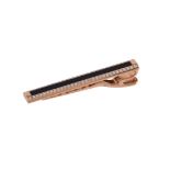 An onyx and diamond tie clip by William & Son