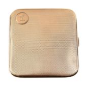 A 9 carat gold cigarette case by B H Britton & Sons