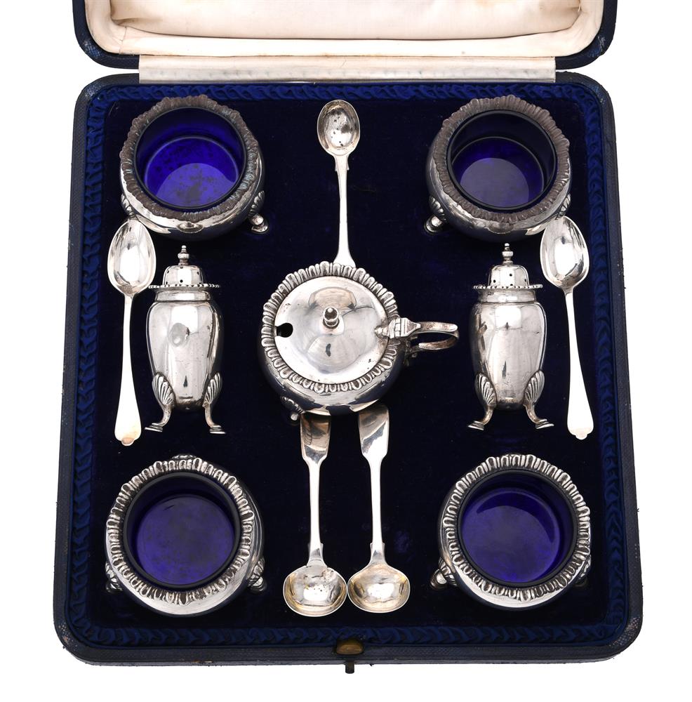 A matched silver seven piece cruet set by Jay, Richard Attenborough Co. Ltd - Image 2 of 2