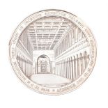 Papal States, Pius IX, Re-consecration of St. Paul Outside the Walls 1854, large silver medal by L.