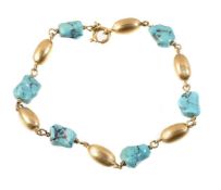 A turquoise bracelet