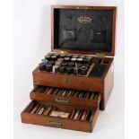 Harold Richardson Leeds- an early 20th century mahogany Homeopathy apothecary box