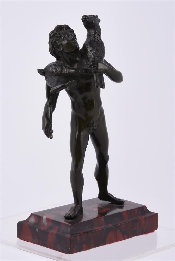 After Emile Louis Picault (1839-1915) a bronze model of a young shepherd boy - Image 3 of 11