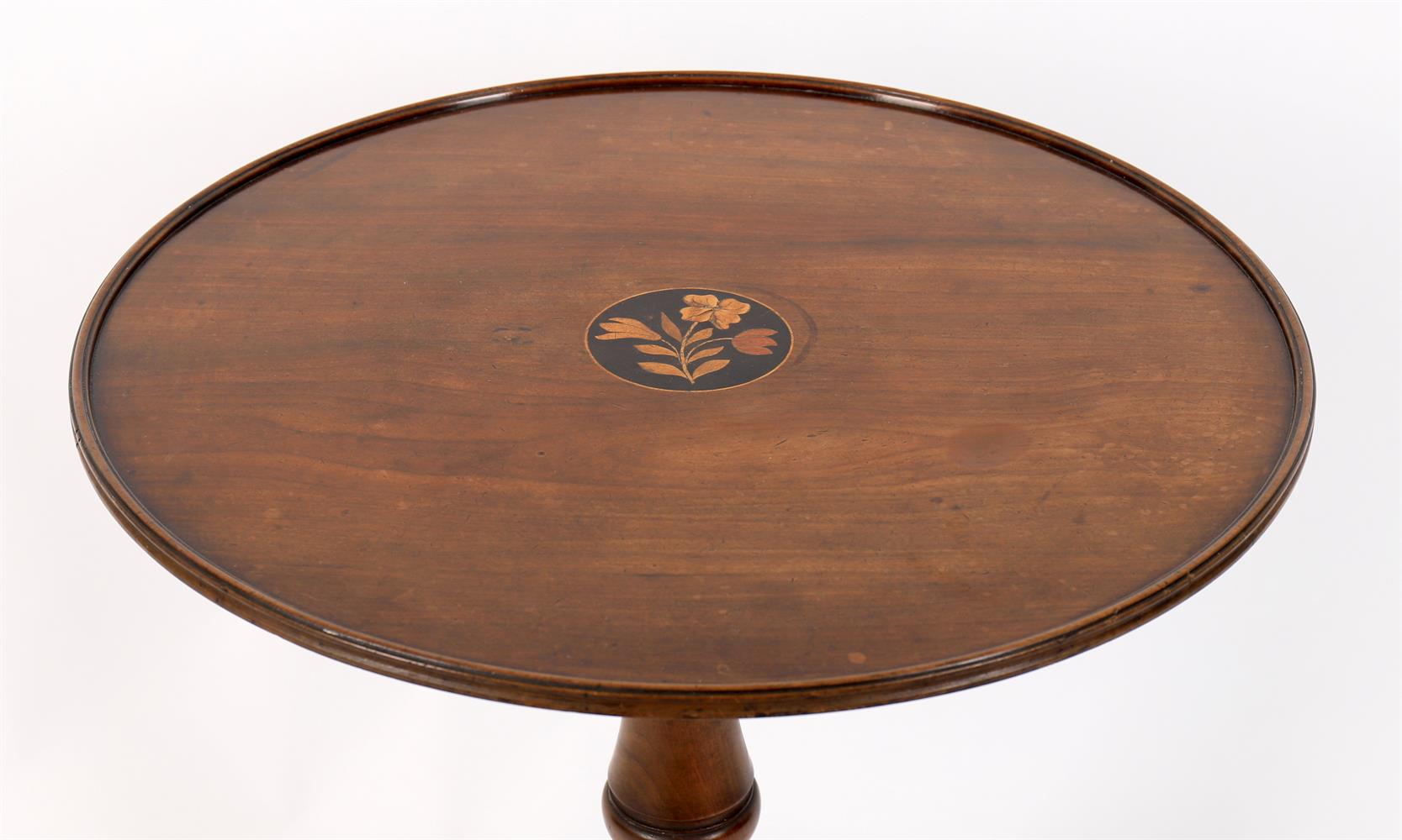 An early 19th century and later mahogany circular tripod table - Image 3 of 8