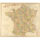 Cartography; France Divided into Metropolitan Circles