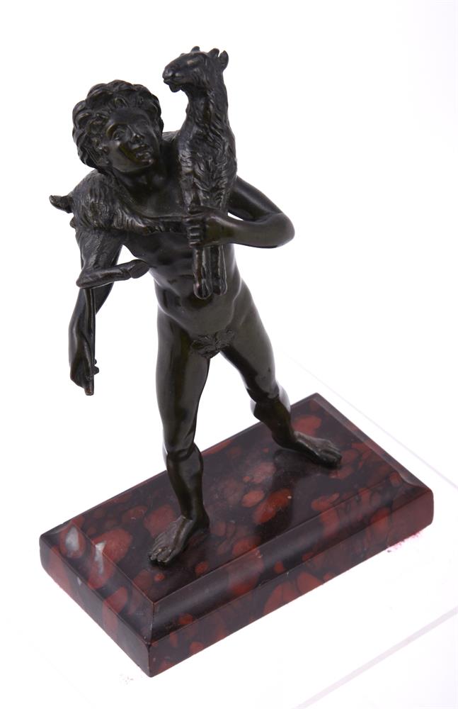 After Emile Louis Picault (1839-1915) a bronze model of a young shepherd boy - Image 5 of 11