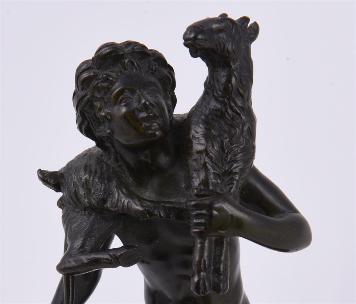 After Emile Louis Picault (1839-1915) a bronze model of a young shepherd boy - Image 4 of 11