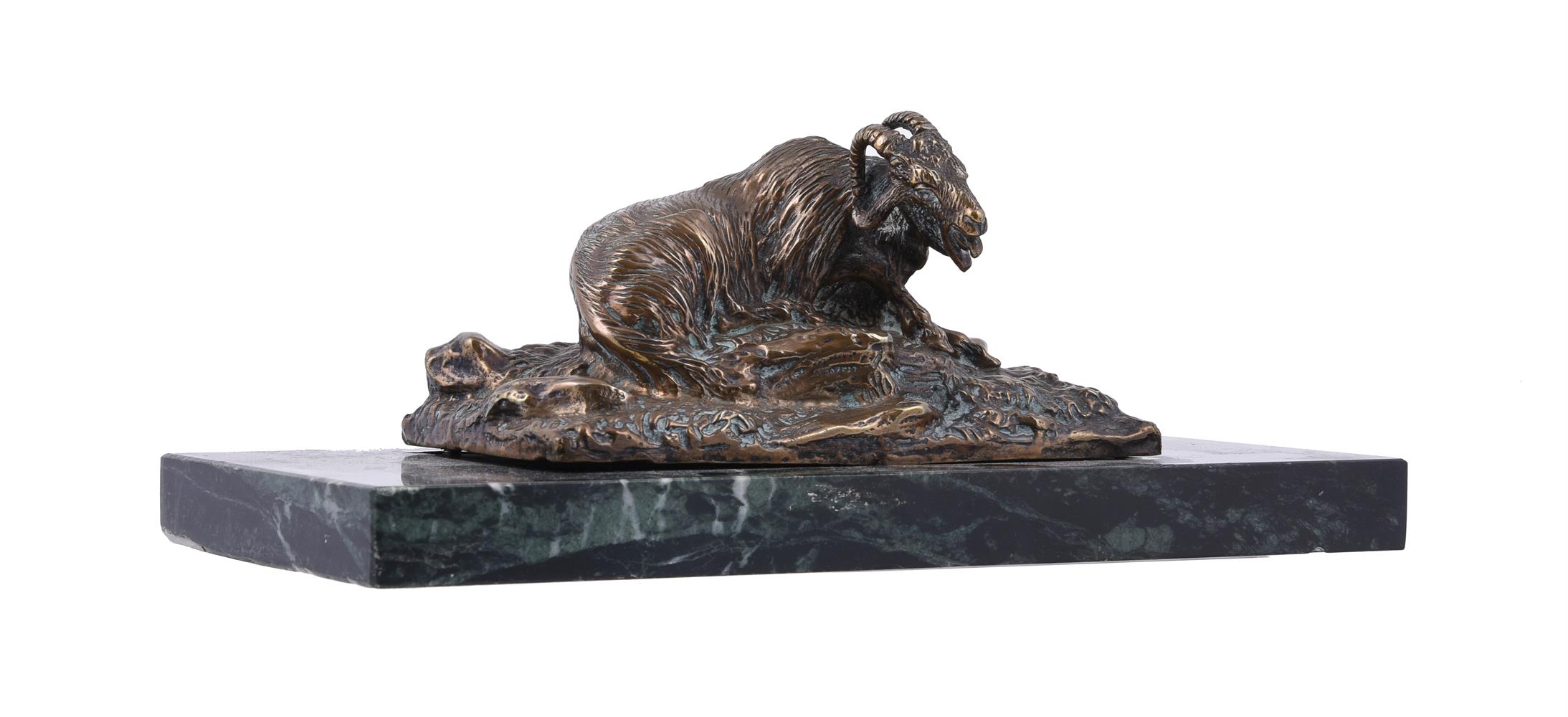 A French bronze model of a goat - Image 2 of 4