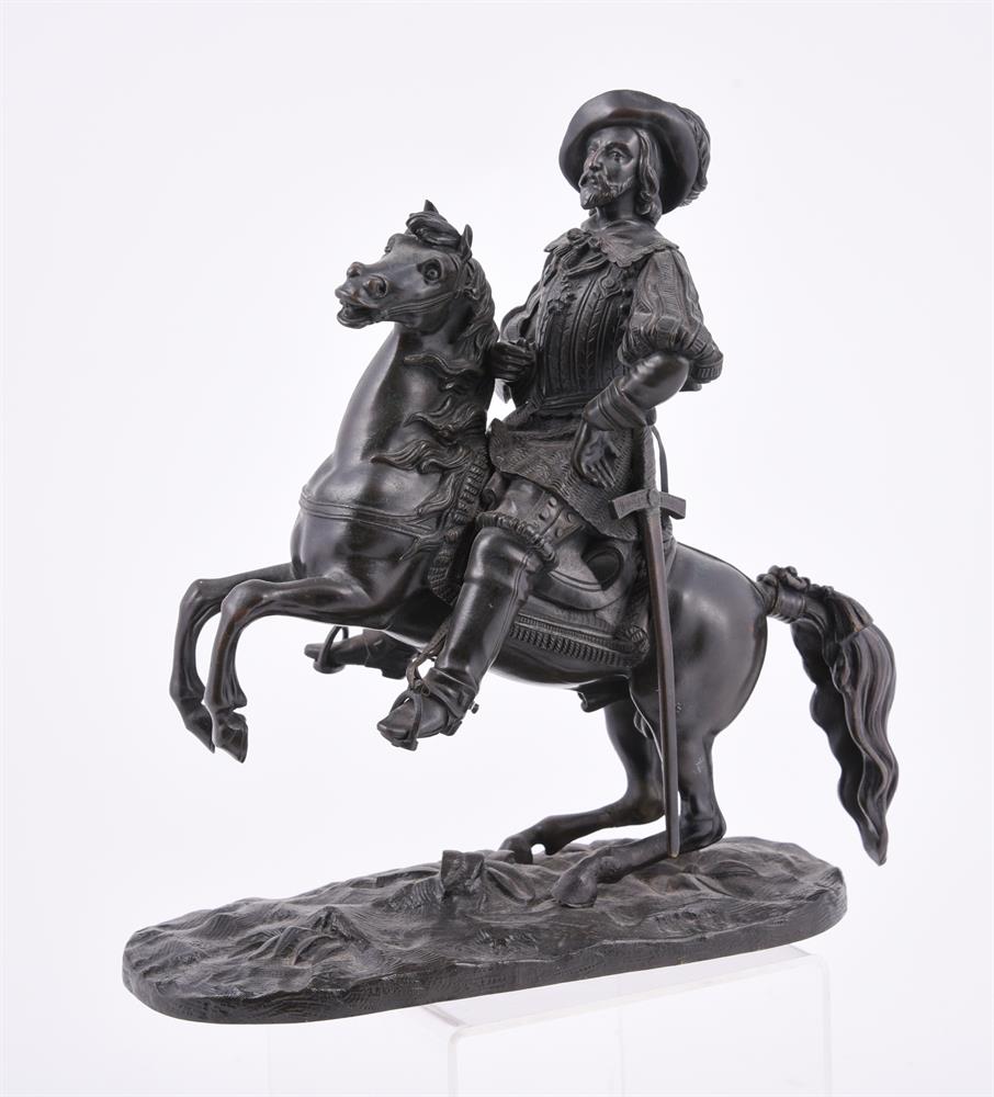 Two bronze groups of figures on horseback - Image 3 of 3