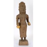 A Khmer style composition figure of a Buddhist deity