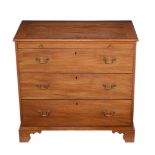 A George III mahogany chest of drawers