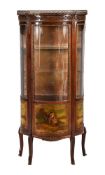 A French mahogany and gilt metal mounted display cabinet
