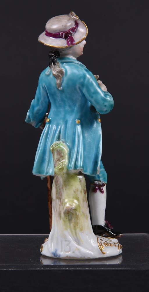 A Meissen figure of a boy with a cane - Image 3 of 4